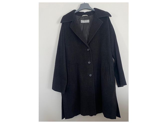 Abrigo Max Mara de lana gris oscuro Gris antracita - vista 2