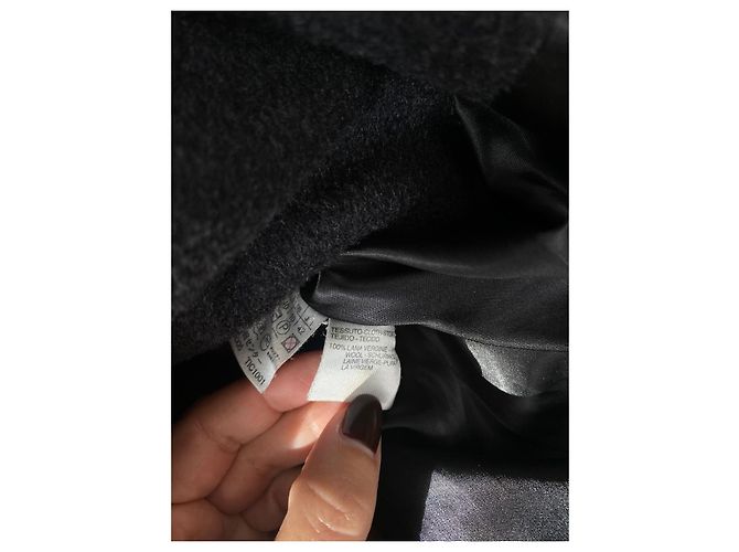 Abrigo Max Mara de lana gris oscuro Gris antracita - vista 3