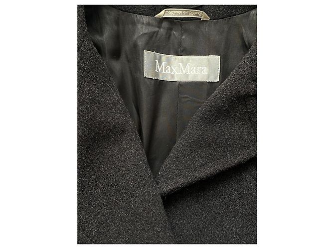 Abrigo Max Mara de lana gris oscuro Gris antracita - vista 5