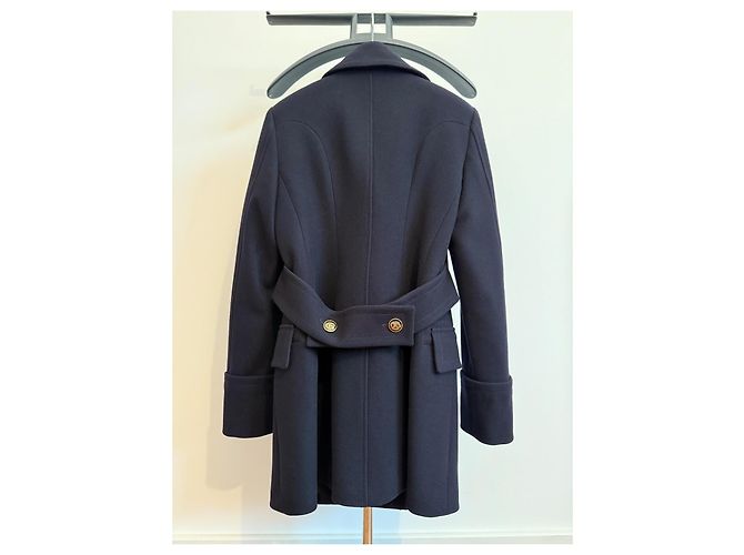 Abrigo corto Burberry de lana azul marino - vista 2