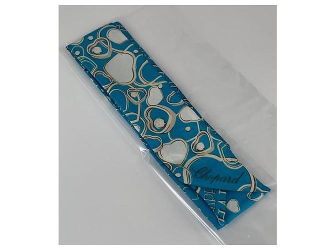 Chopard Love Happy Twilly Lenço de seda turquesa Multicor - vista 8
