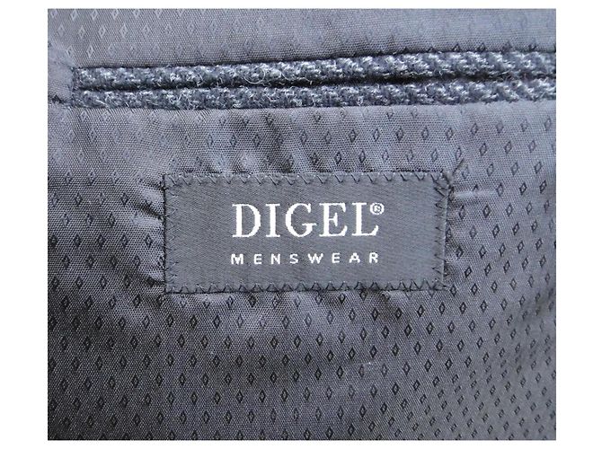 Autre Marque Digel Grey Tweed Wool Jacket Size 52 - view 4