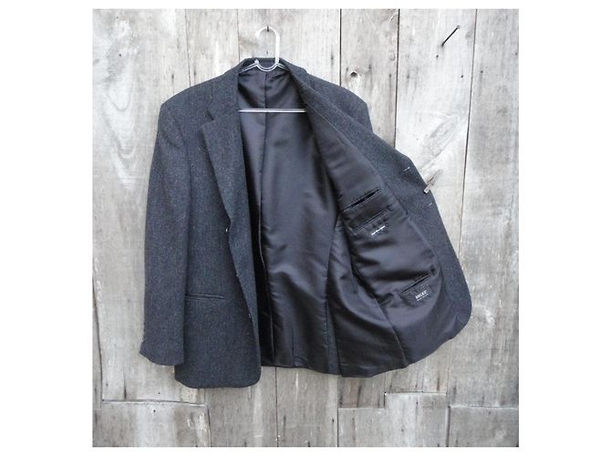 Autre Marque Digel Grey Tweed Wool Jacket Size 52 - view 6