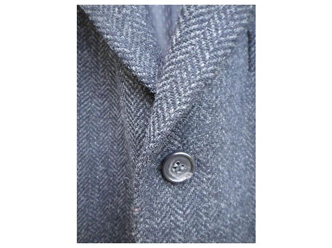 Autre Marque Digel Grey Tweed Wool Jacket Size 52 - view 7