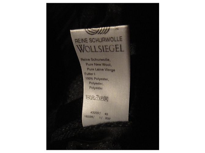 Autre Marque Digel Grey Tweed Wool Jacket Size 52 - view 8