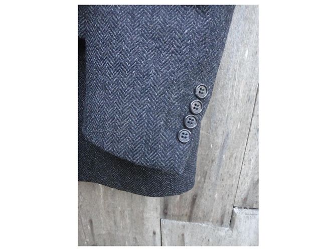 Autre Marque Digel Grey Tweed Wool Jacket Size 52 - view 9