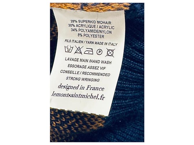 Le Mont Saint Michel Slonpi Pullover mit abstraktem Muster Mehrfarben - Ansicht 5