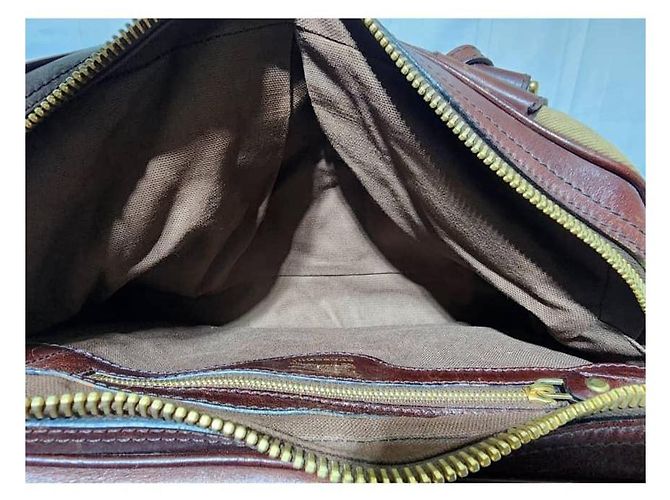 Borsa Ashbury Knight in tela e pelle Nova Check Burberry Beige/Marrone - vista 11