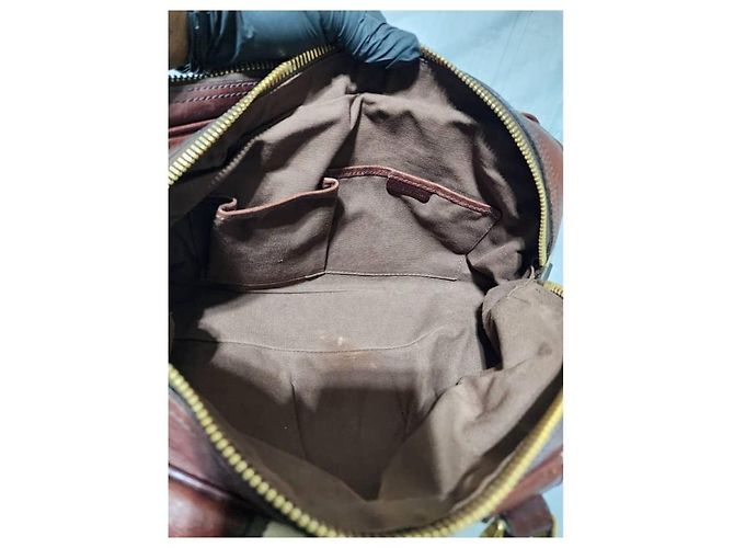 Borsa Ashbury Knight in tela e pelle Nova Check Burberry Beige/Marrone - vista 18