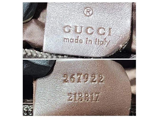 Sac de shopping Gucci en toile Diamante avec web marron/beige - vue 12