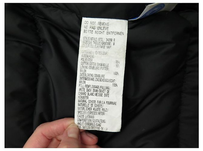 CANADA GOOSE CHATEAU 3426W PARKA COAT M 50 BLUE DOWN JACKET - view 9
