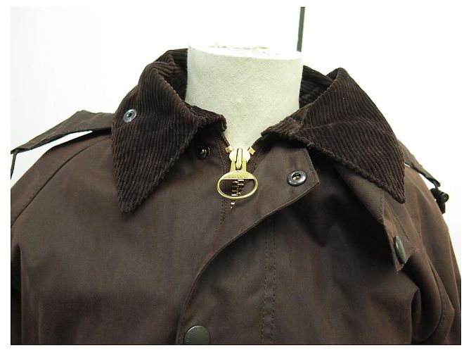 GIACCA BARBOUR BEAUFORT 36 S COTONE OLIO MARRONE - vista 2