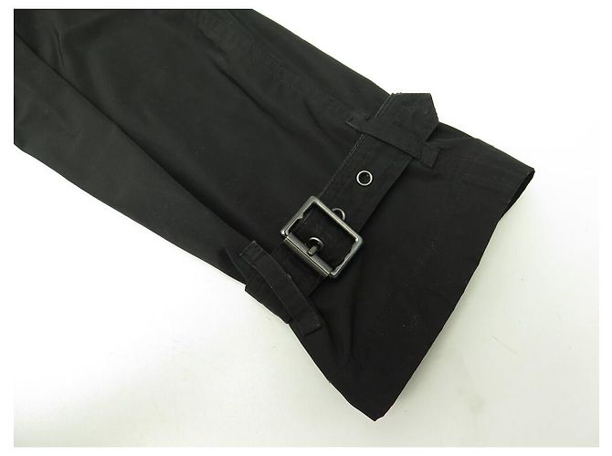TRENCH MANTEAU BURBERRY BRIT 3751415 ALGODÓN M 38 CINTURÓN Negro - vista 13