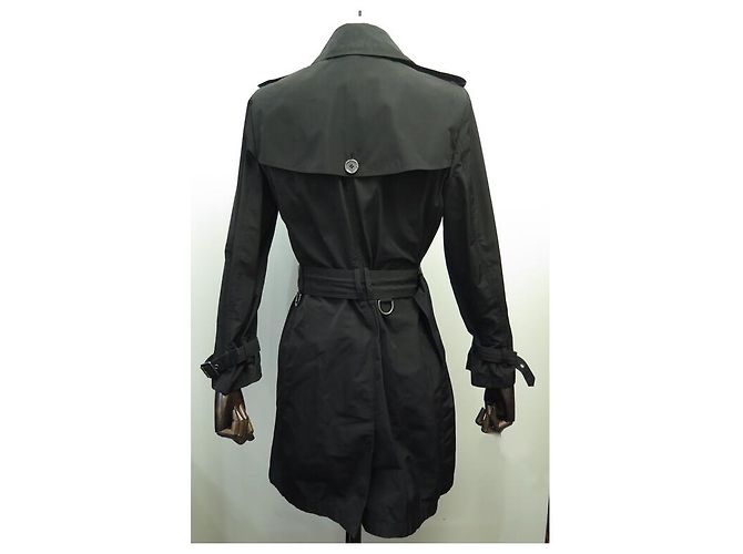TRENCH MANTEAU BURBERRY BRIT 3751415 ALGODÓN M 38 CINTURÓN Negro - vista 3