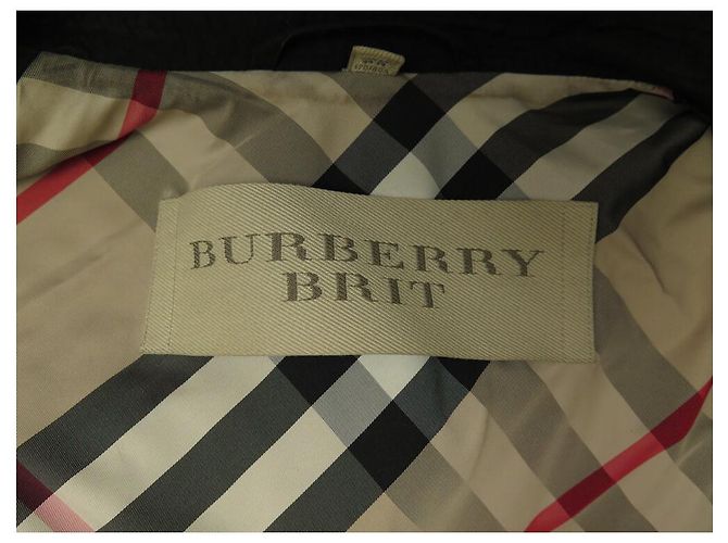 TRENCH MANTEAU BURBERRY BRIT 3751415 ALGODÓN M 38 CINTURÓN Negro - vista 6