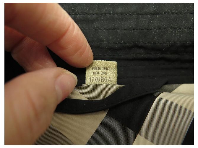 TRENCH MANTEAU BURBERRY BRIT 3751415 ALGODÓN M 38 CINTURÓN Negro - vista 8