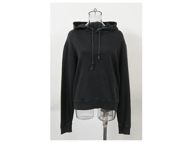 Sudadera de algodón negro adornada Saint Laurent 1971 - vista 6