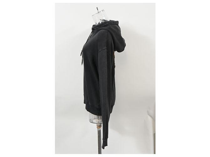 Sudadera de algodón negro adornada Saint Laurent 1971 - vista 7