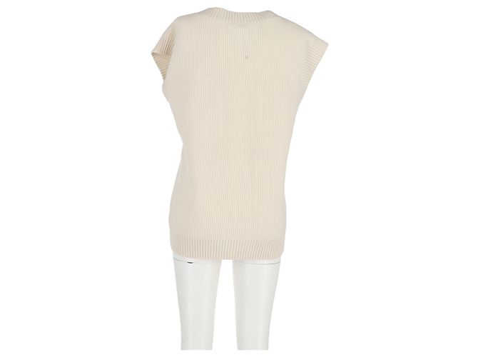 Iris & Ink Knit Vest in Ecru Wool - view 6