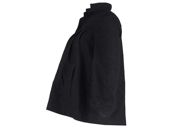 Isabel Marant Hidden Button Jacket in Black Wool - view 2