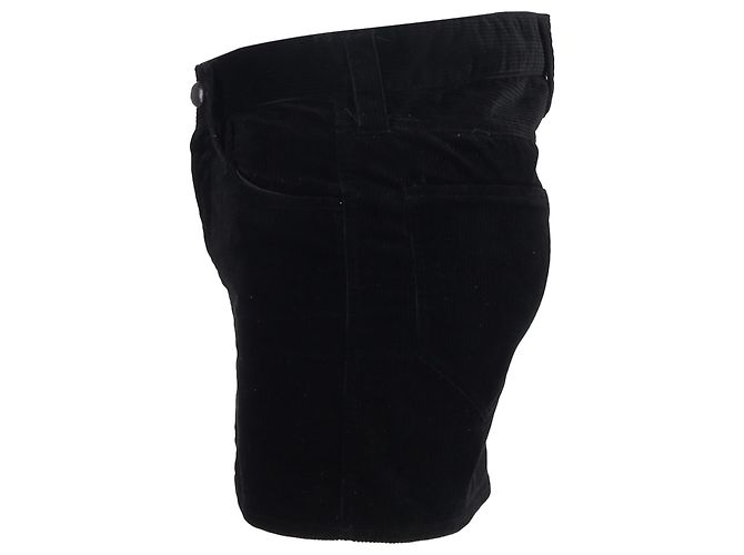 Falda Mini Isabel Marant en Terciopelo Negro - vista 2