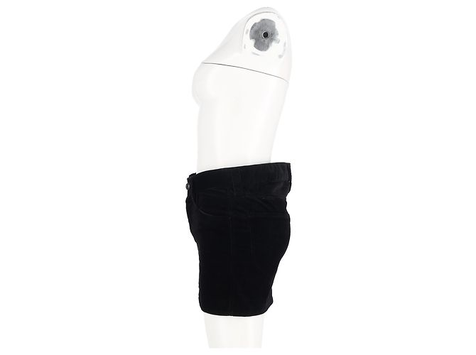 Falda Mini Isabel Marant en Terciopelo Negro - vista 5