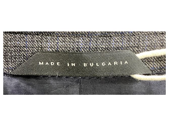 Blazer xadrez de botão único em lã cinza da Boss por Hugo Boss - vista 12