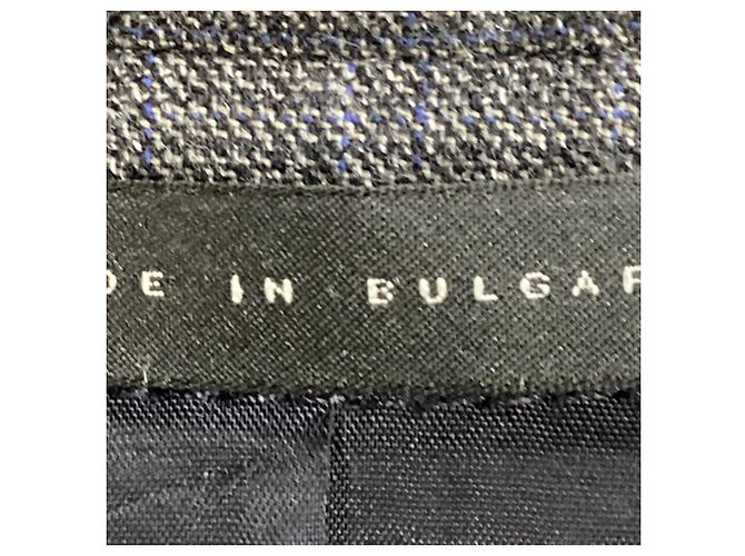 Blazer xadrez de botão único em lã cinza da Boss por Hugo Boss - vista 5