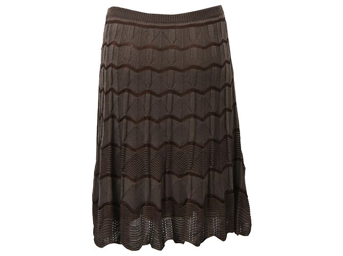 Set in lana marrone con maniche a campana e gonna midi Missoni - vista 11