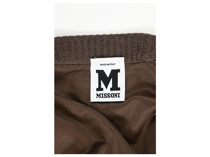 Set in lana marrone con maniche a campana e gonna midi Missoni - vista 18