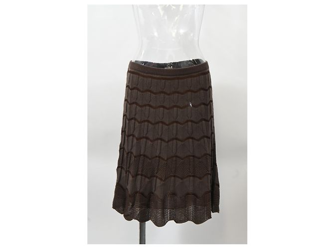 Set in lana marrone con maniche a campana e gonna midi Missoni - vista 20