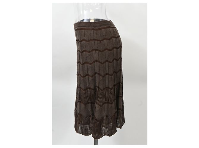 Set in lana marrone con maniche a campana e gonna midi Missoni - vista 21