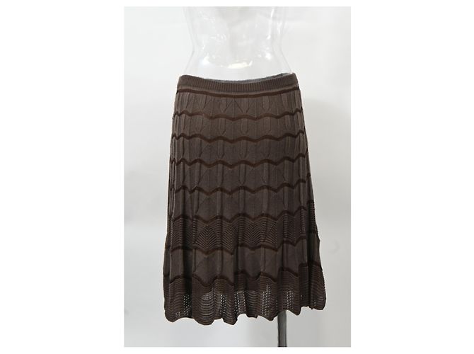 Set in lana marrone con maniche a campana e gonna midi Missoni - vista 22