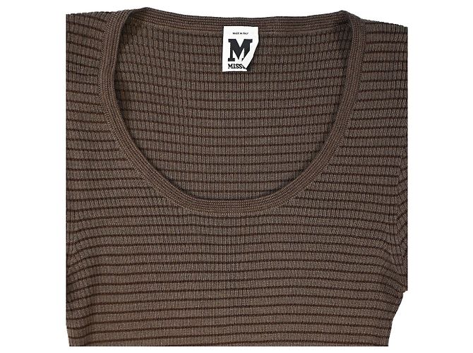 Set in lana marrone con maniche a campana e gonna midi Missoni - vista 8