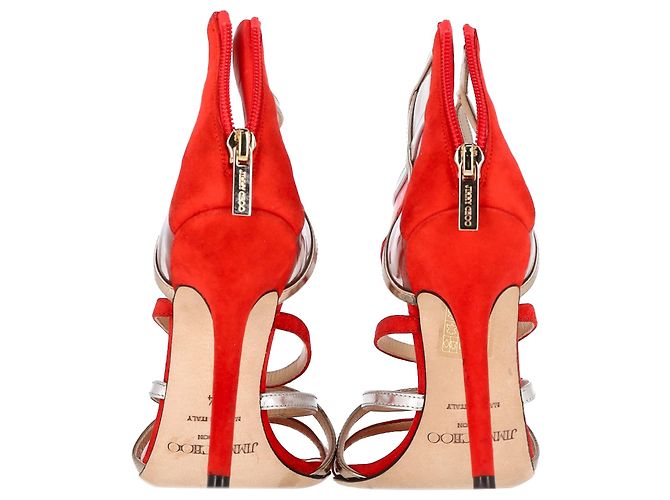 Sandali Maitai Jimmy Choo in suede rosso - vista 12