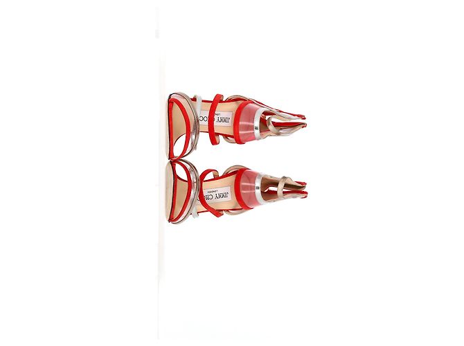 Sandali Maitai Jimmy Choo in suede rosso - vista 9