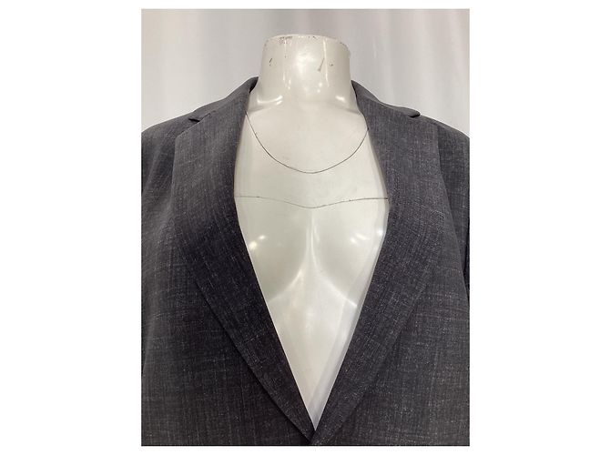 Theory Single-Breasted Blazer in Grey Polyamide - view 10