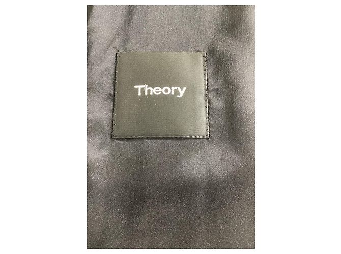 Theory Single-Breasted Blazer in Grey Polyamide - view 11