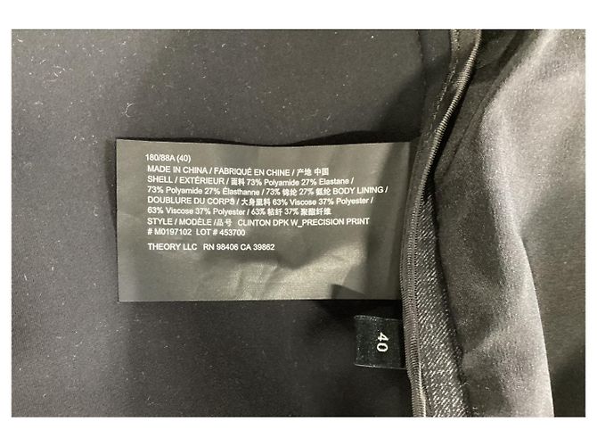 Theory Single-Breasted Blazer in Grey Polyamide - view 12