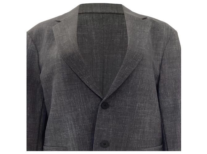 Theory Single-Breasted Blazer in Grey Polyamide - view 4