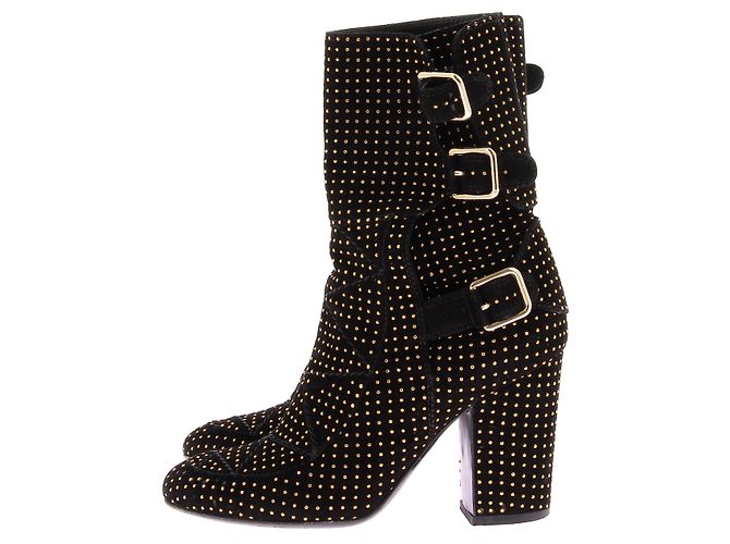 LAURENCE DACADE Stivaletti T.EU 36 Camoscio Nero - vista 3