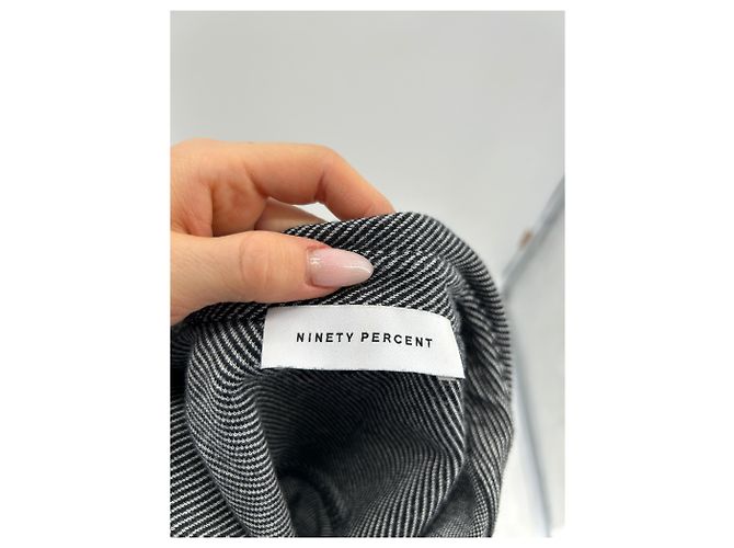 Autre Marque NINETY PERCENT Mono T.International XS Algodón Gris - vista 3