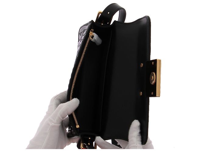 Bolsos DIOR T. Cuero Negro - vista 7