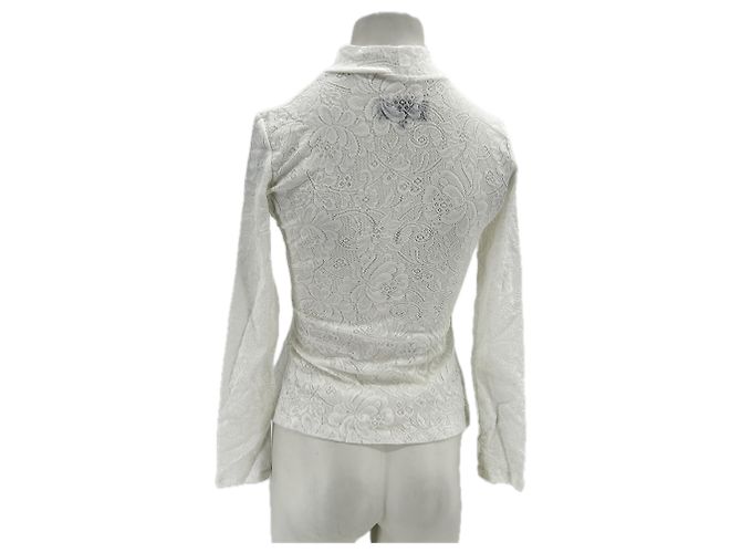 Autre Marque NICHT UNTERSCHRIEBEN / UNTERSCHRIEBEN Tops T.International M Polyester Weiß - Ansicht 2