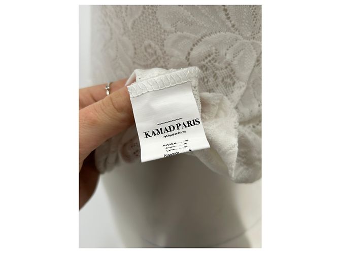 Autre Marque NICHT UNTERSCHRIEBEN / UNTERSCHRIEBEN Tops T.International M Polyester Weiß - Ansicht 6