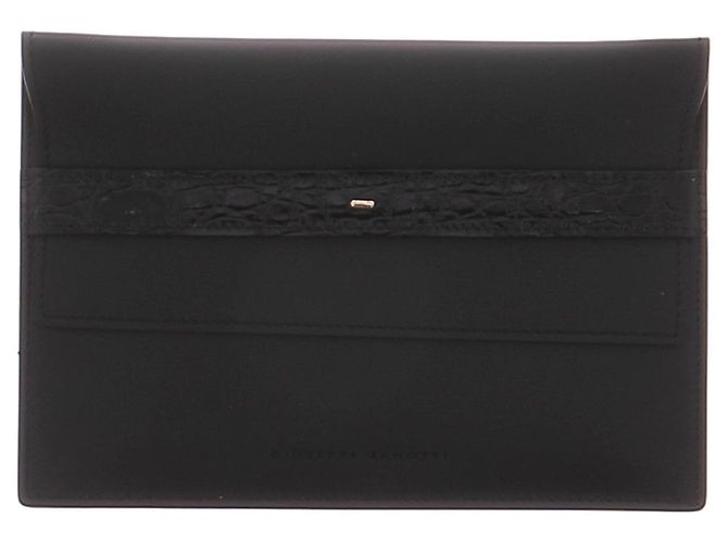GIANVITO ROSSI Pochette T. Pelli esotiche Nero - vista 3