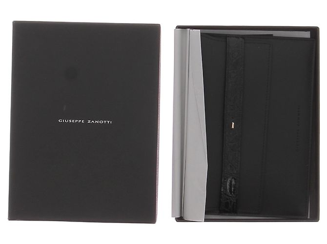 GIANVITO ROSSI Pochette T. Pelli esotiche Nero - vista 5