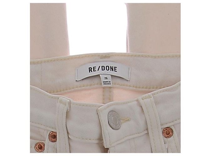 Jeans RE/DONE T.US 26 Cotone Bianco - vista 3