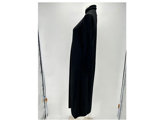 COS Kleider T.International S Wolle Schwarz - Ansicht 4