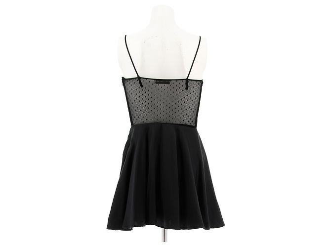 Autre Marque SILVIA ASTORE Kleid T.IT 40 Seide Schwarz - Ansicht 2